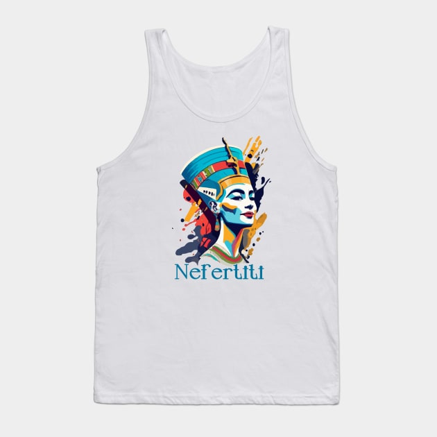 Nefertiti's Hilarious Highness Tank Top by CatCoconut-Art